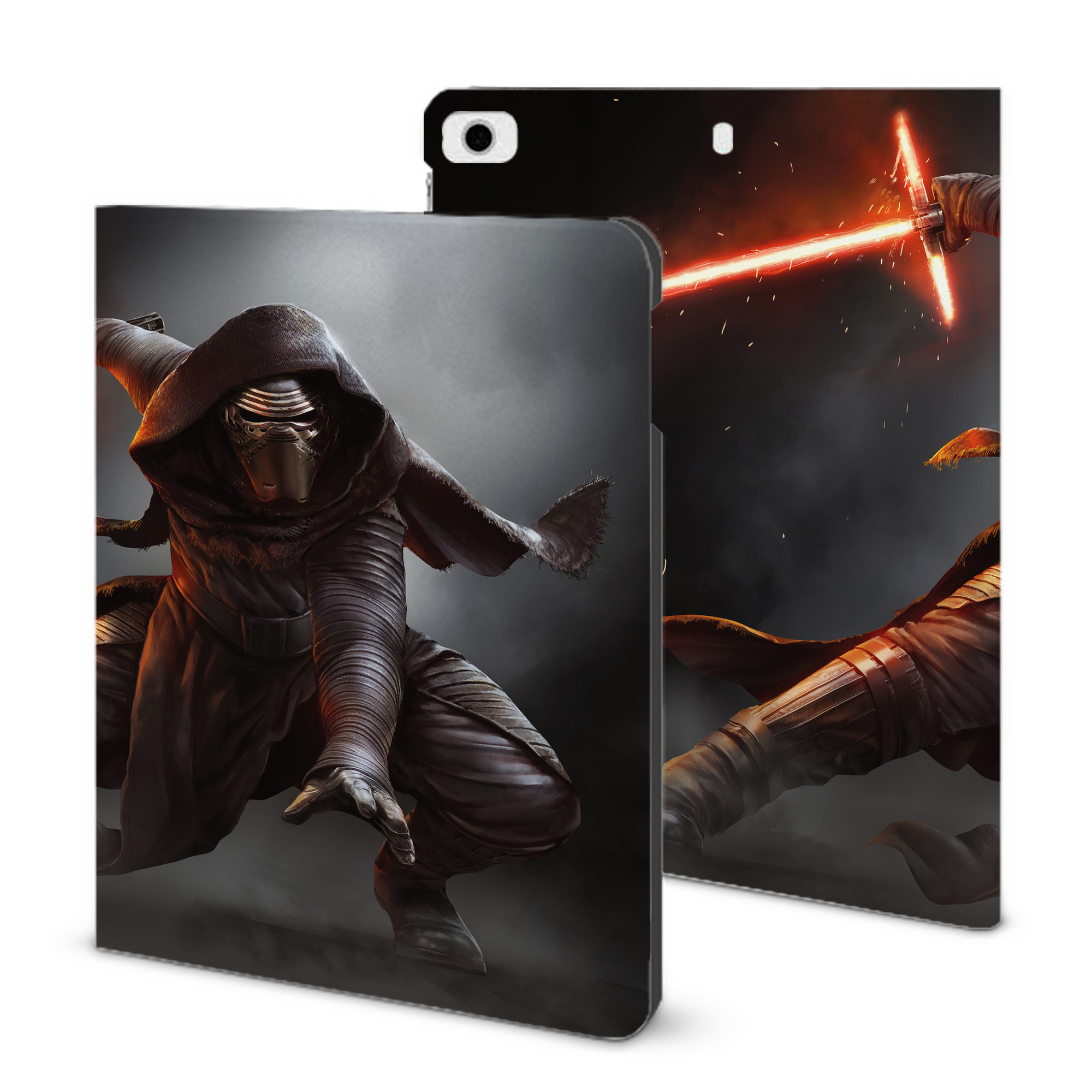 （画像用） スター・ウォーズ Star Wars IPad ケース ブック型 PUレザー TPU 耐衝撃 軽量 薄型 ペン収納なし 全面保護 IPad 各モデル対応